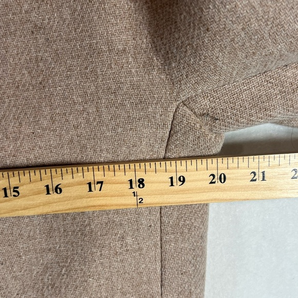 J. Crew Size 4 Stadium Cloth Nello Gori Classic Tan Overcoat Jacket - Picture 6 of 7